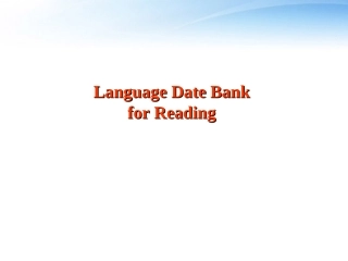 高中英语 Module 1(Small Talk)课件(5) 外研版选修6 课件