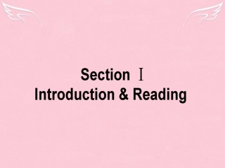 英语 Module 2 A Job Worth Doing Section 1 Introduction  Reading课件 外研版必修5 课件