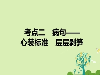 通用版高考语文二轮复习专题一语言文字运用12蹭_心装标准层层剥笋课件