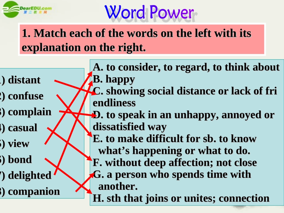 高一英语 Unit 1 Language focus课件 重庆大学版必修3_第3页