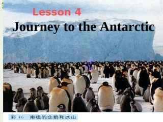 高中英语 Unit8 Lesson4(Adventure)Journey to the Antarctic课件2 北师大版必修3 课件