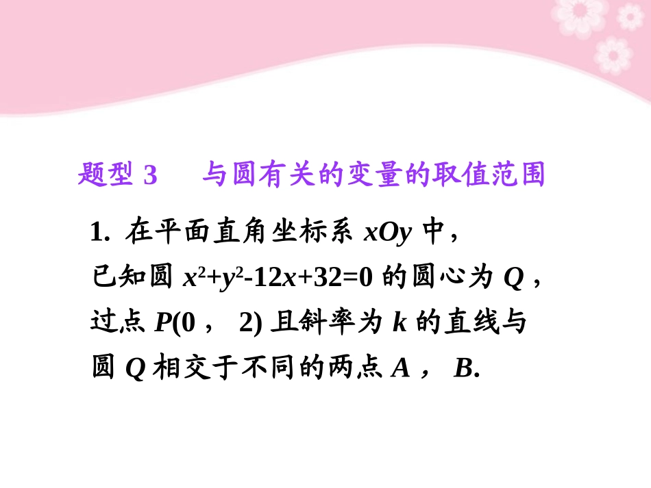 高考数学第1轮总复习 全国统编教材 7.4圆的方程(第2课时)课件 理 课件_第2页