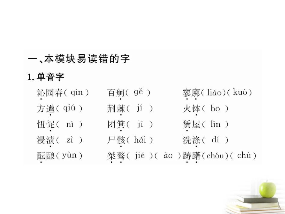 高中语文全程复习方略 现代文课件 新人教版必修1 (湖南专用) 课件_第3页