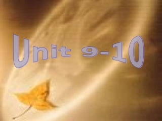 第一轮复习(高三 Unit 9-10)课件