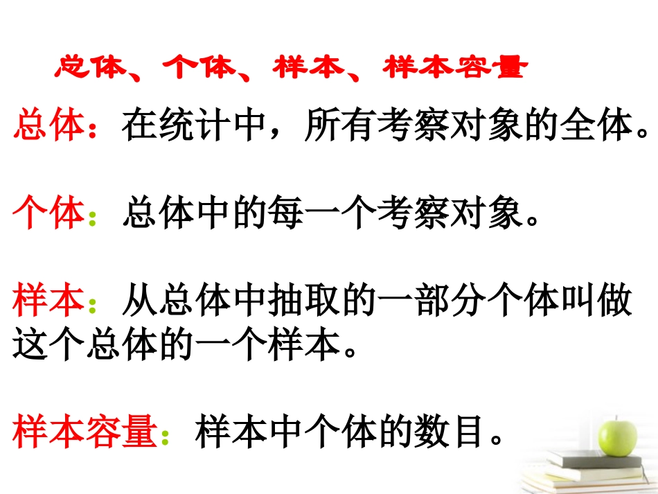高一数学 复习课件--必修3统计 课件_第3页
