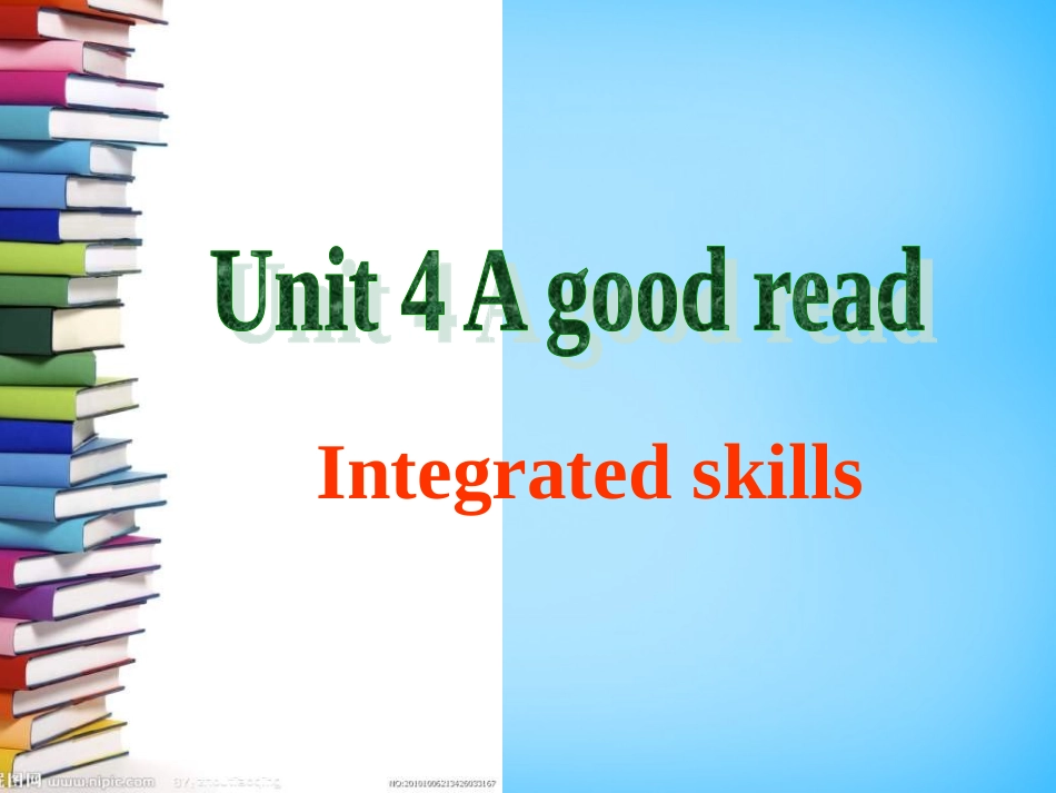 河西分校八年级英语下册 Unit 4 A good read课件 (新版)牛津版 课件_第1页