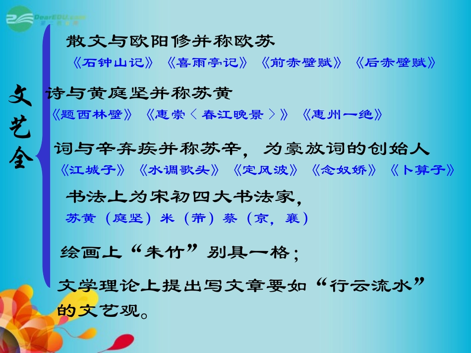 高中语文(第10课 赤壁赋)课件 苏教版必修2 课件_第3页