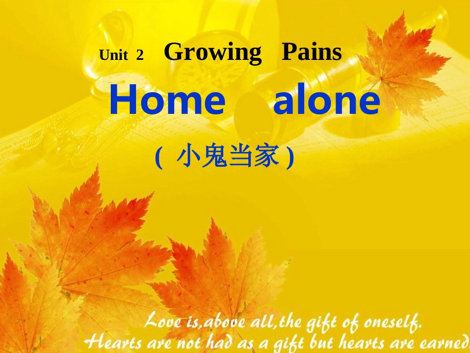 牛津英语Unit2 ReadingHome Alone 课件_第1页