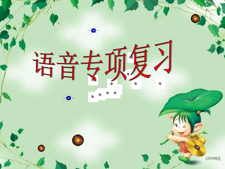 高考语文 语音专项复习课件_第1页