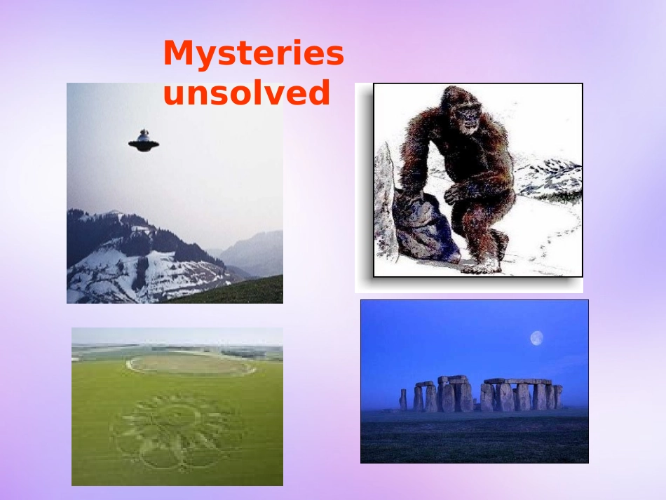 高中英语 Unit1 Tales of the unexplained Project课件 牛津译林版必修2 课件_第3页