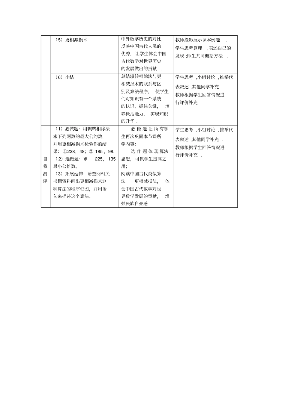全国青年教师素养大赛一等奖辗转相除法与更相减损术教学设计_第2页