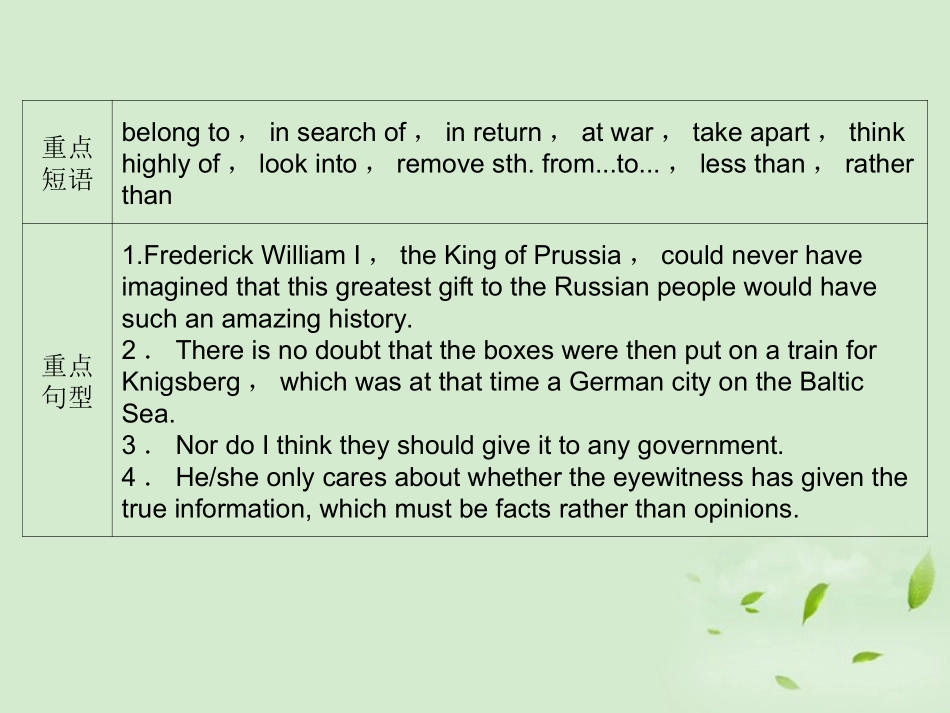 高考英语 Unit1知识与要点课件 新人教版必修2 课件_第3页