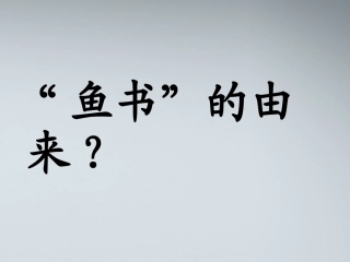 高中语文 3.12(鱼书)课件 粤教版必修2 课件