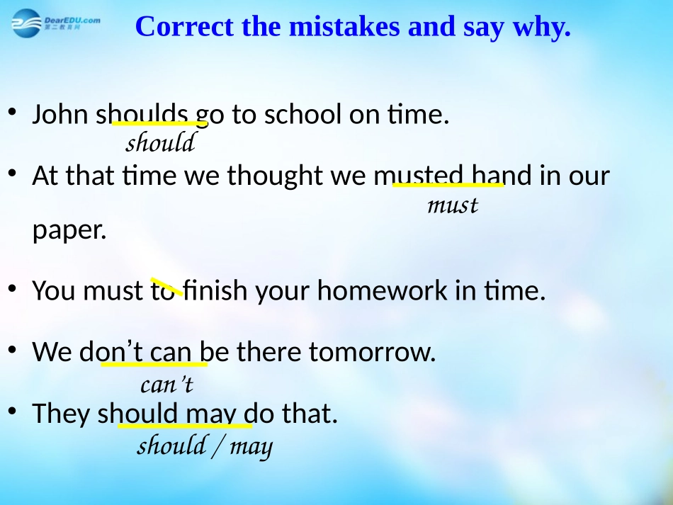 高中英语 Module5 Grammar1复习课件 外研版必修5 课件_第3页