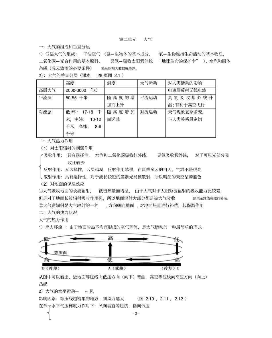 全国高中地理全部知识点总结大全免费_第3页