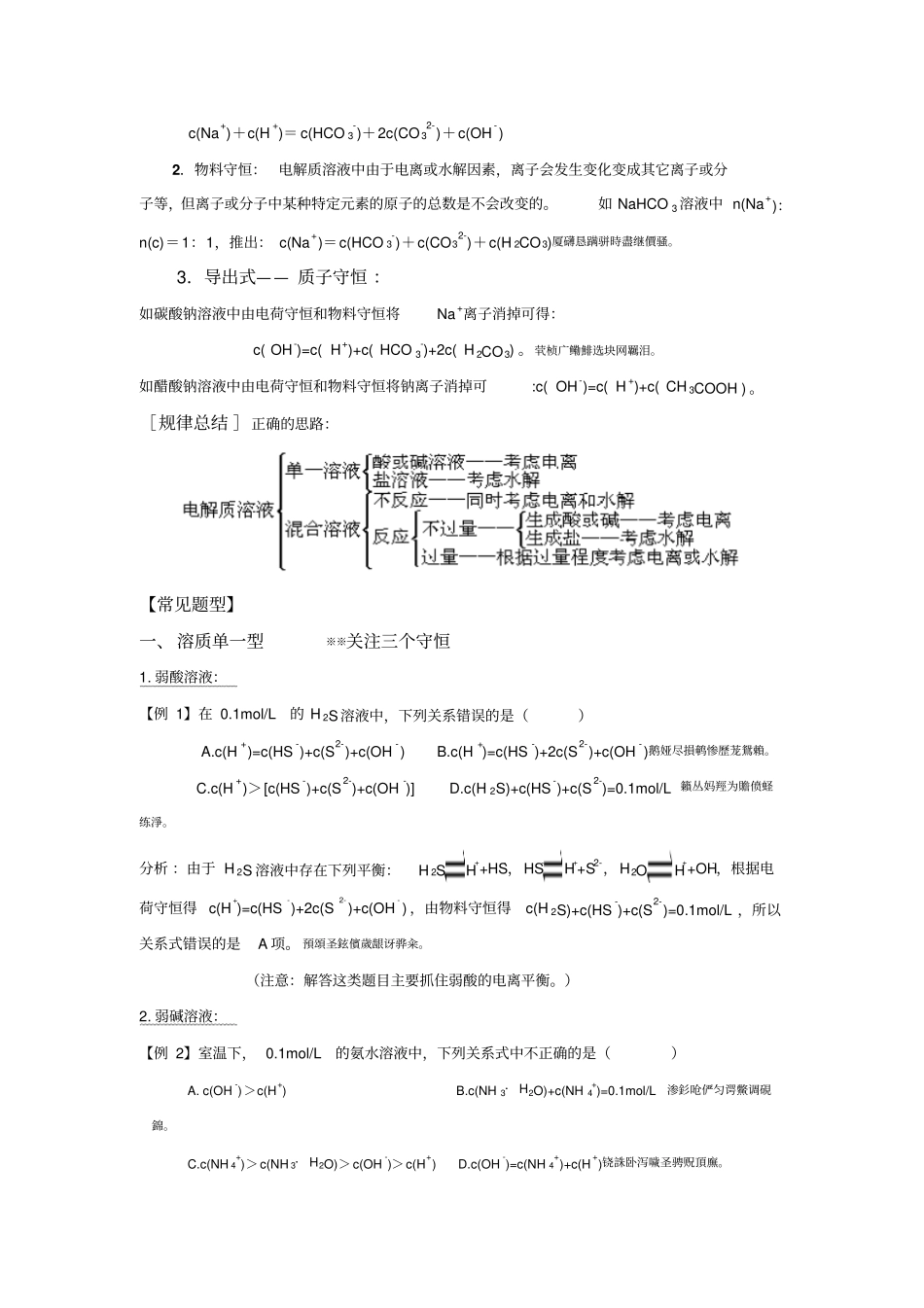 全国高中化学三大守恒_第2页