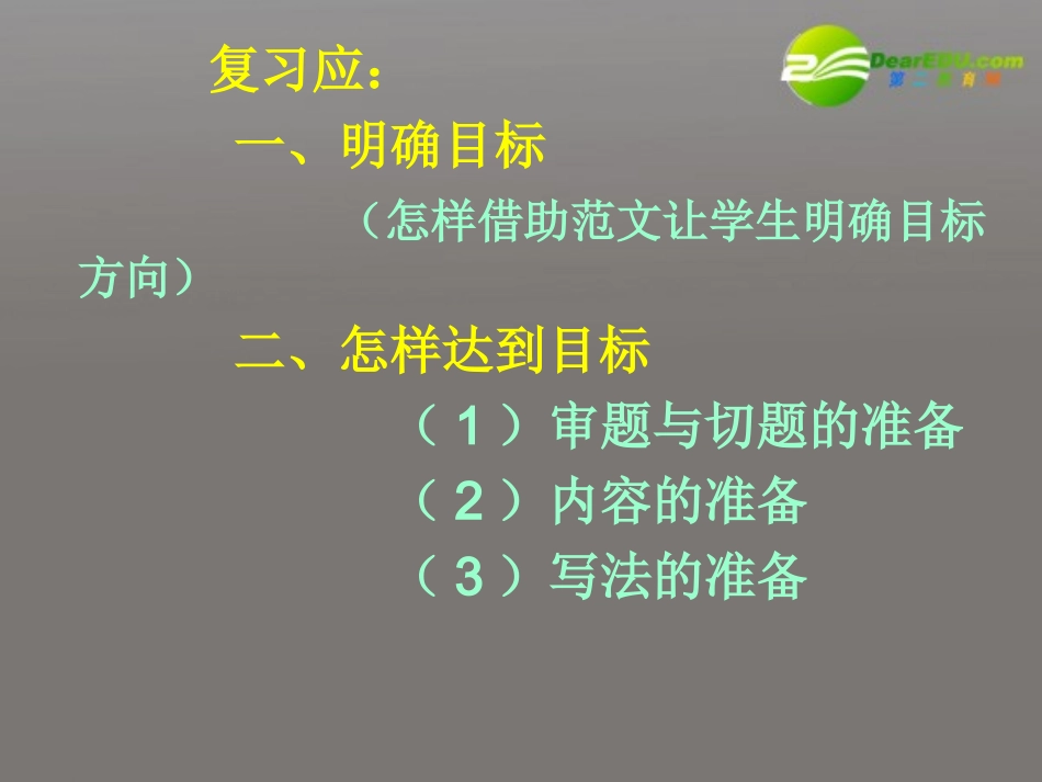 谈谈高考语文 范文的作用作文的备考课件_第2页