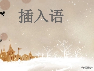 英语插入语复习课件