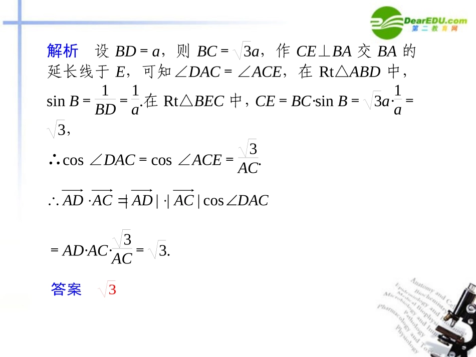 高考数学二轮复习 专题二第3讲平面向量课件 理 大纲人教版 课件_第2页