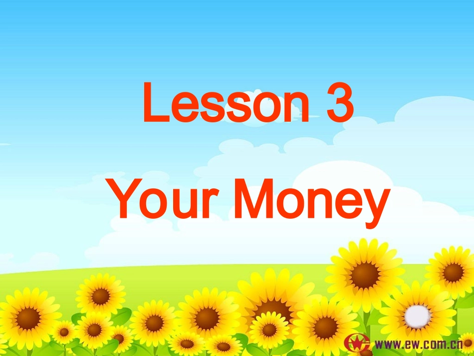 高中英语Unit 10 Money-Lesson 3 Your Money课件 北师大版 必修4 课件_第1页