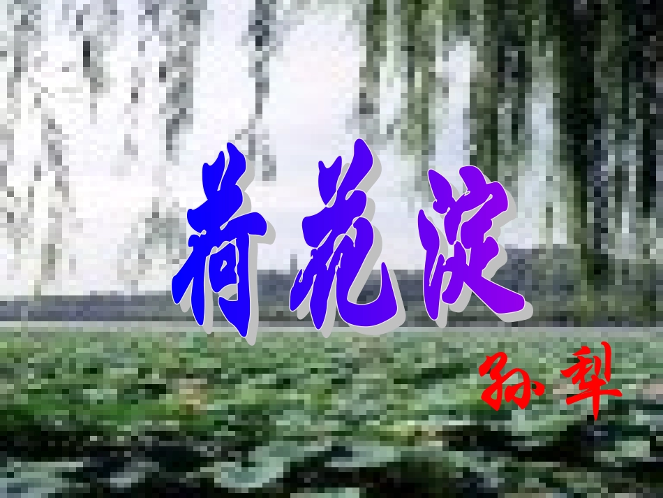 高中语文荷花淀4ppt 课件_第1页