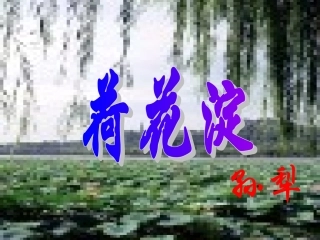 高中语文荷花淀4ppt 课件