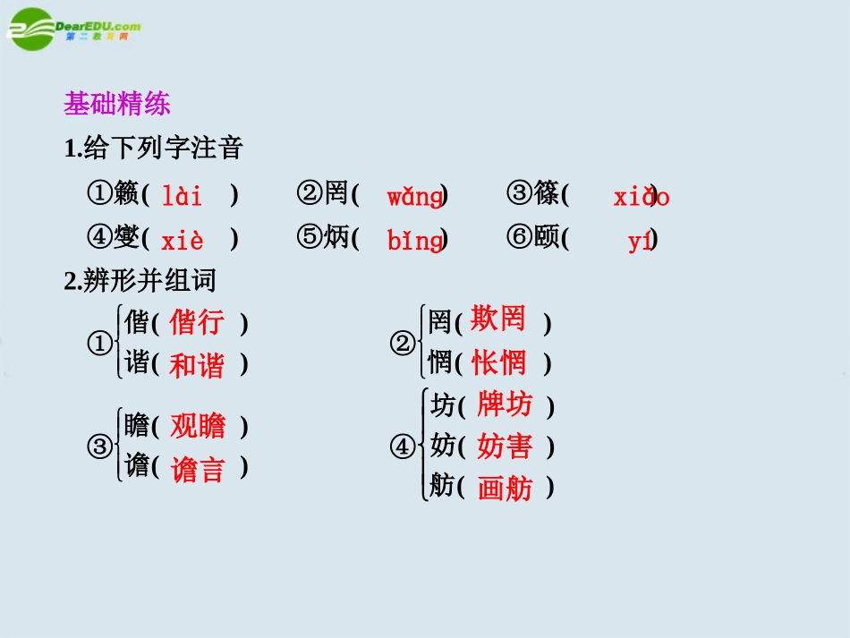 高中语文 第二单元  自读文本  论文艺的空灵与充实  第1课时课件 苏教版必修4 论文_第2页
