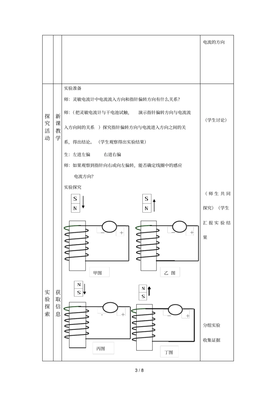 全国高中楞次定律优秀教学导案_第3页