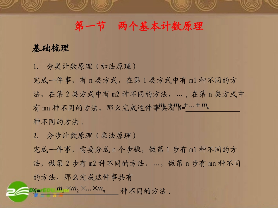 高考数学总复习 第12单元  计数原理课件(理)苏教版 课件_第2页