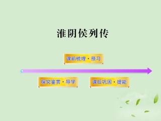 高中语文课时讲练通配套课件 (淮阴侯列传)苏教版选(史记选读) 课件
