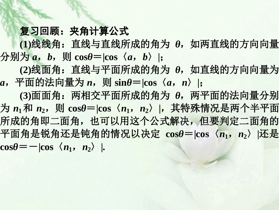 高中数学(空间中的距离问题)课件 新人教版选修2-1 课件_第2页