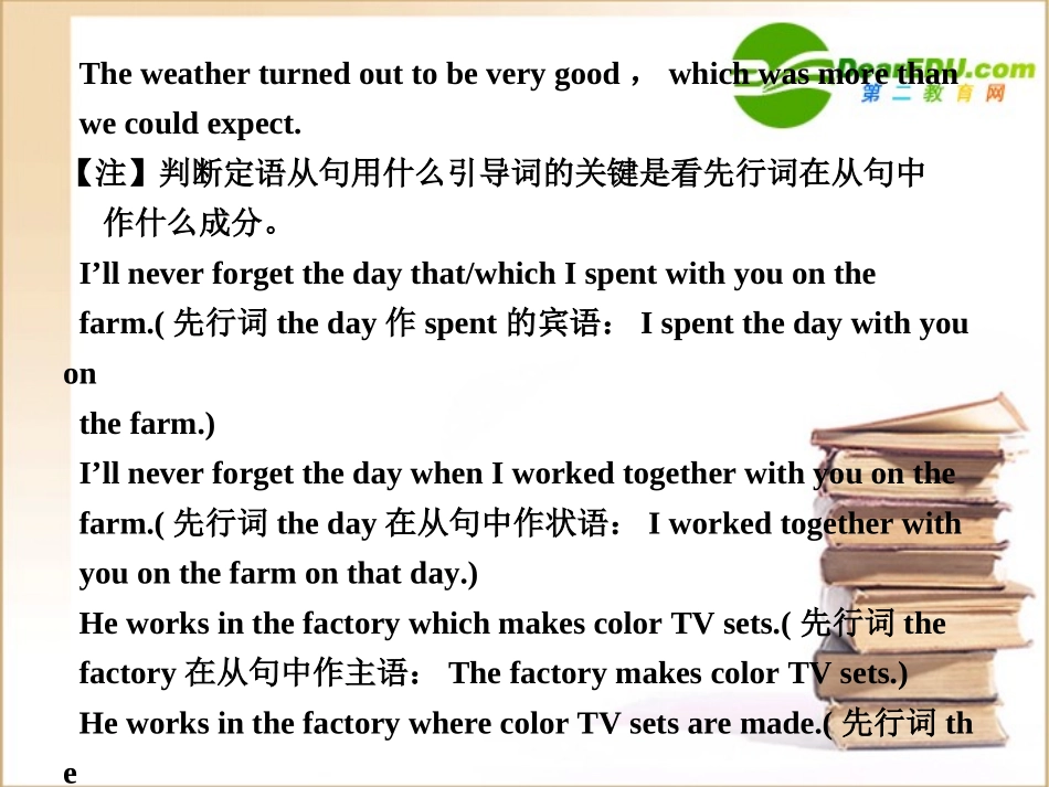 高考英语一轮复习 语法专项(十一)定语从句课件_第3页