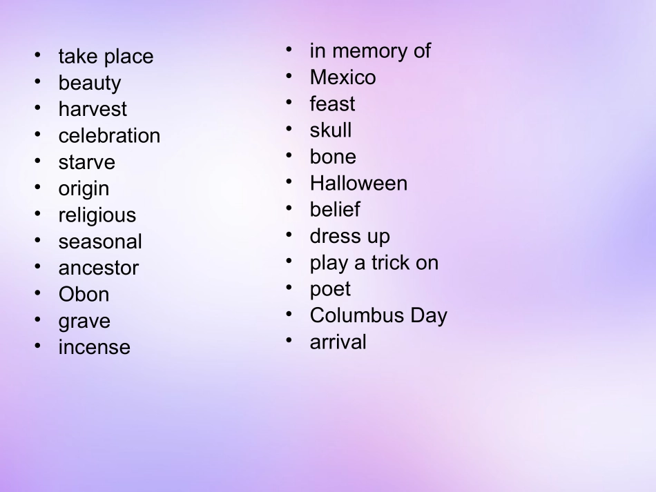 高中英语 Unit1 Festivals around the world课件 新人教版必修3 课件_第1页