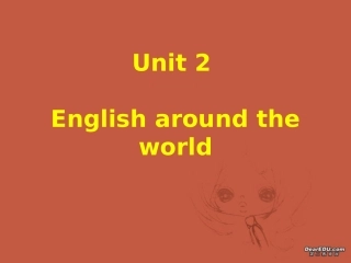 高中高一英语Unit2 新课标 人教版 必修1   1 课件