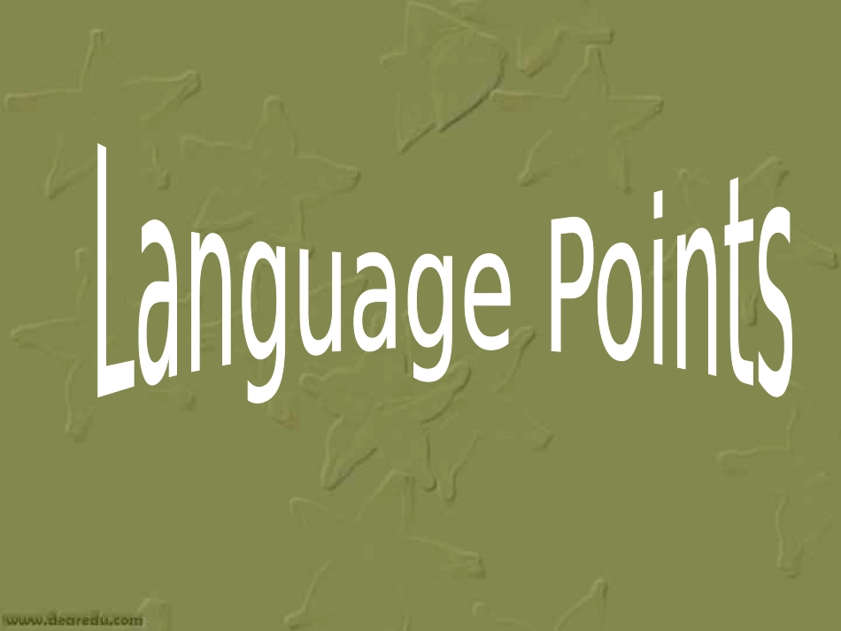 高二英语Unit3 Languuage points课件_第1页