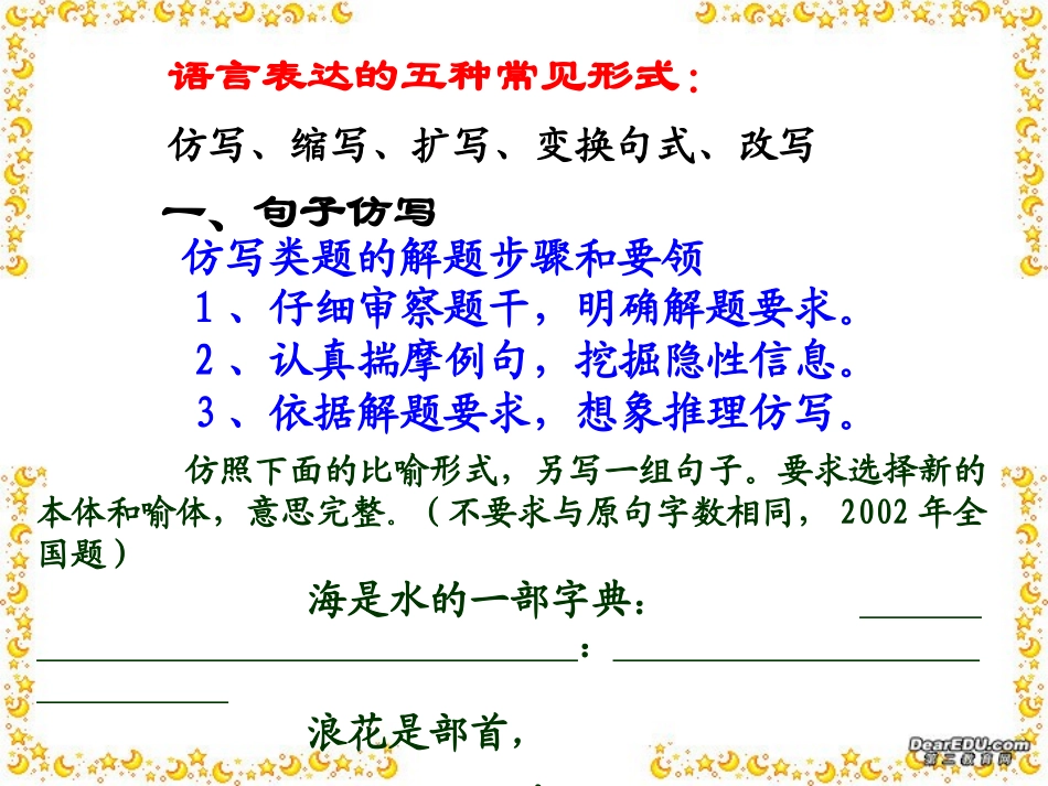 高考语文语言表达专题复习课件_第2页