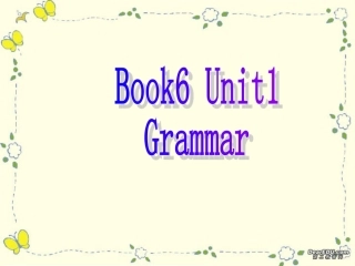 高二英语Unit1 Grammar课件 人教版 课件