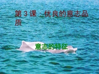 江苏省八年级政治上册意志的特征课件 苏教版 课件