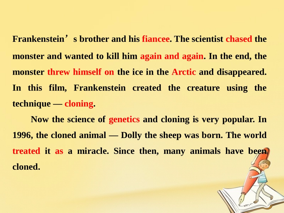 英语 Module 5 Cloning单元小结课件 外研版选修6 课件_第2页