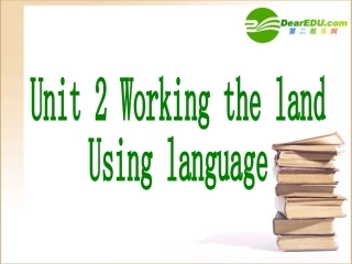 高一英语 Unit2 Using language课件 新人教版必修4 课件