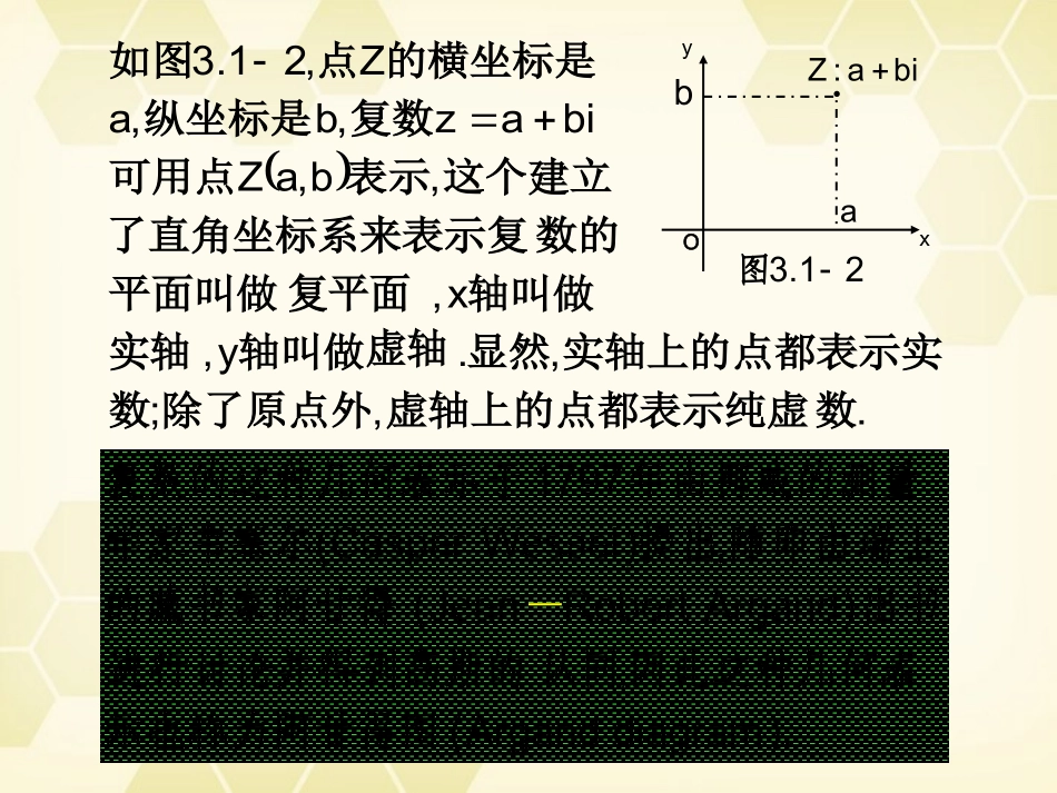 高中数学 31(数系的扩充和复数的概念)课件2 新人教A版选修1-2 课件_第3页