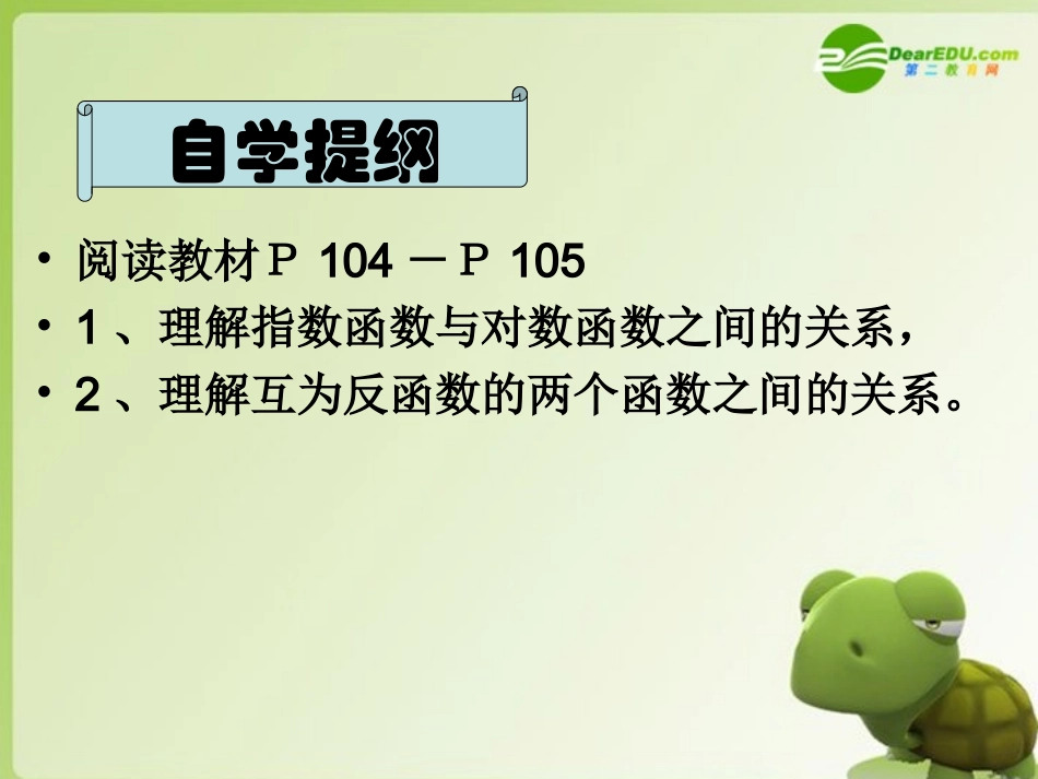 高中数学 323(指数函数与对数函数的关系)课件 新人教B版必修1 课件_第2页