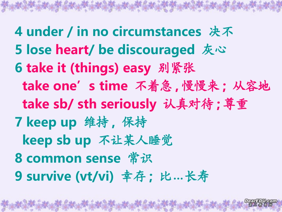 高三英语Uint6 Warning up listening speaking 新课标 人教版 课件_第3页