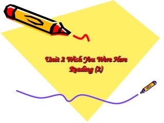 高中英语Unit 2 Wish you were here--reading2ppt 课件