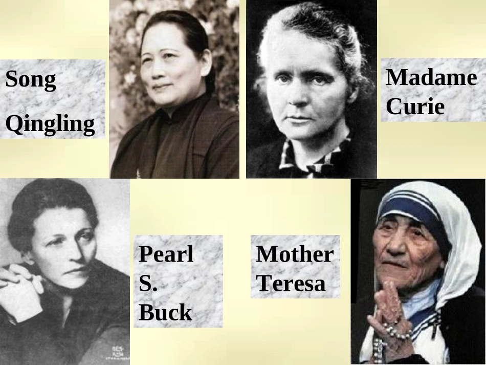 高中英语Unit 17 Great Women课件旧人教第一册下 课件_第2页