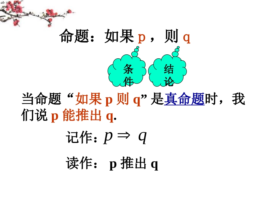 辽宁省沈阳市二十一中高二数学(推出与充分条件、必要条件)课件_第3页