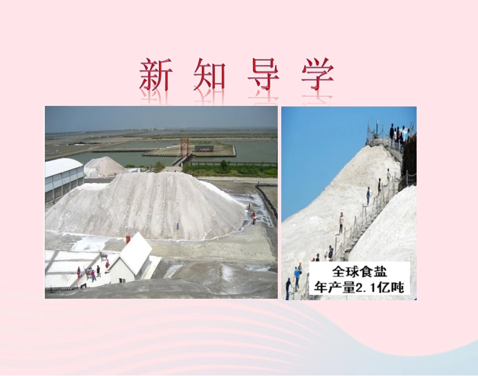 第二节  海水 晒盐 课件 九年级化学下册 第八单元 第二节 海水 晒盐课件 鲁教版_第3页