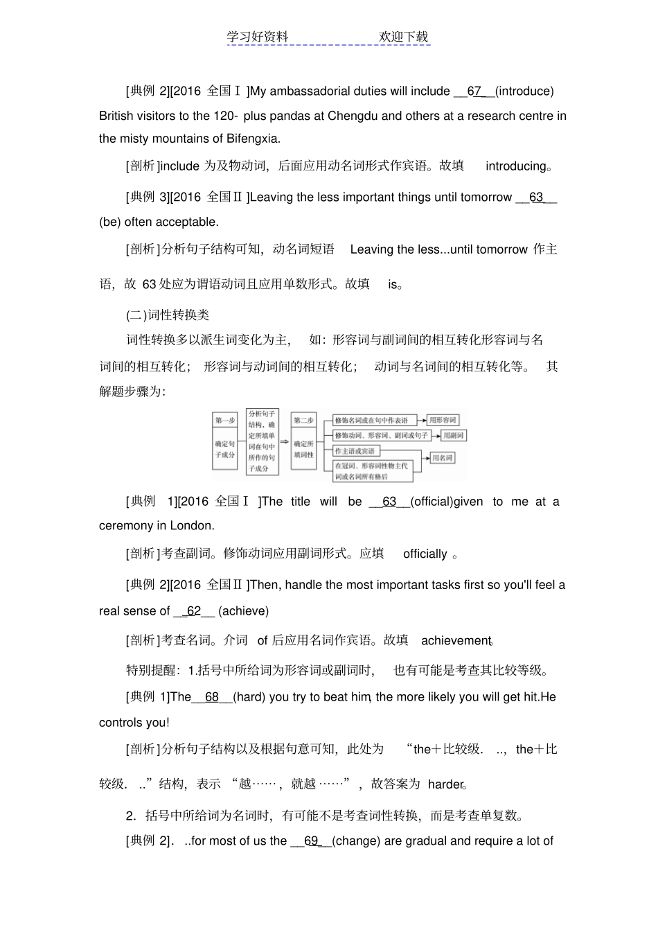 全国高考英语语法填空答题技巧及真题汇编带答案_第2页