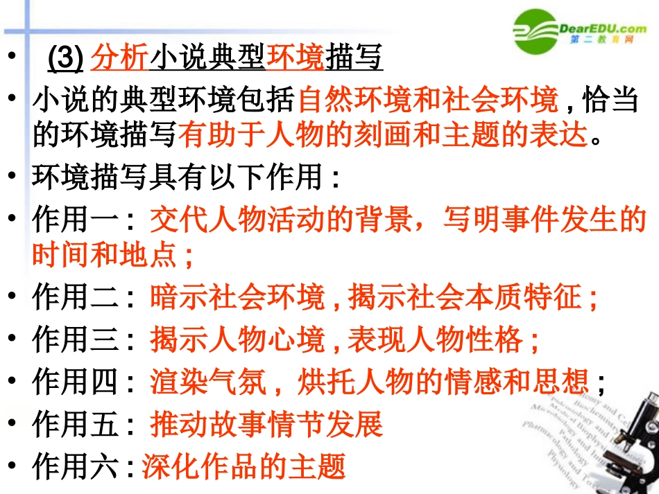 高考语文 小说的阅读方法指导,操作性强课件 苏教版 课件_第3页