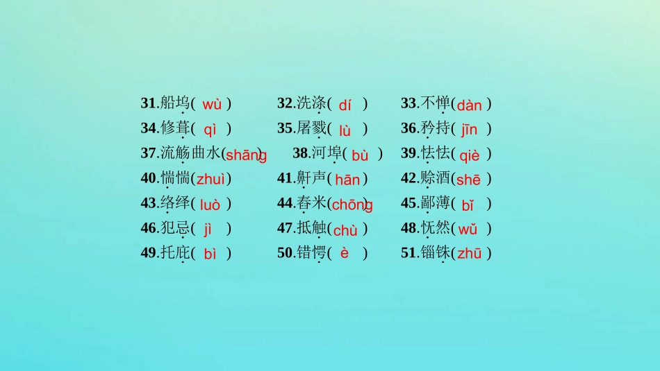 浙江省版高考语文一轮复习教材梳理现代文课件必修5 课件_第3页